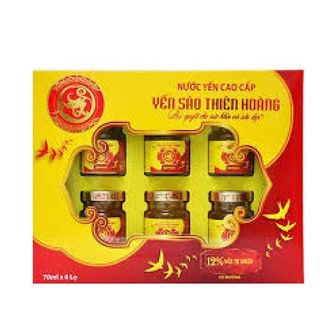 Yến sào Thiên Hoàng hộp 6 lọ x 70ml