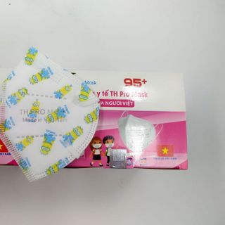 HỘP] KHẨU TRANG Y TẾ TH PRO MASK 95+ TRẺ EM (GIAO MÀU NGẪU NHIÊN) giá sỉ