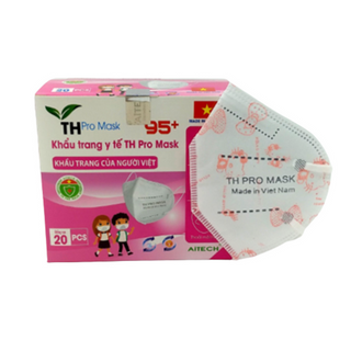 HỘP] KHẨU TRANG Y TẾ TH PRO MASK 95+ TRẺ EM (GIAO MÀU NGẪU NHIÊN)