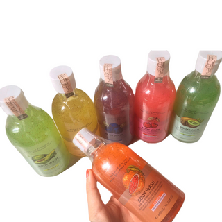 SỮA TẮM HƯƠNG TRÁI CÂY BODY WASH TRẮNG DA SIÊU THƠM HÀN QUỐC 480ML - HEELEY