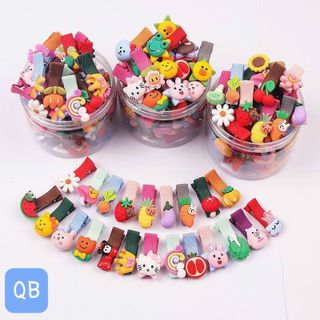 Kẹp tóc mini hình quả cho bé