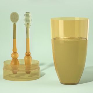 Set bàn chải kèm tưa lưỡi silicon