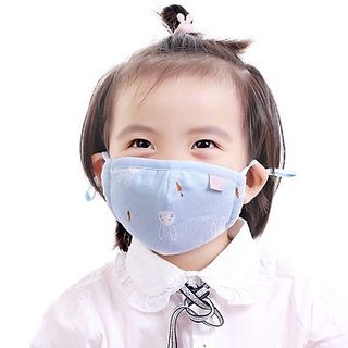 Khẩu trang xô 5 lớp có dây rút điều chỉnh quai cho bé giá sỉ