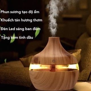Máy Xông Tinh Dầu Phòng Ngủ Aroma Máy Khuếch Tán Tinh Dầu Phun Sương Toả Hương Tạo Ẩm Thơm Mát Phòng Và Đuổi Muỗi