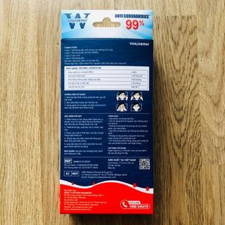 [HỘP] KHẨU TRANG WAKAMONO (4 LỚP, HỘP 10 CÁI) - MẪU GIÁNG SINH (MÀU ĐỎ)