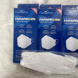 Khẩu trang 4D Famapro hàng công ty chất lượng hộp 10 cái