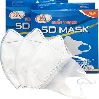 Khẩu Trang 5D Famapro Nam Anh hàng công ty chất lượng hộp 10 cái