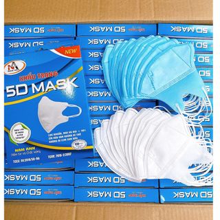 Khẩu Trang 5D Famapro Nam Anh hàng công ty chất lượng hộp 10 cái