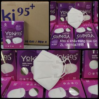 Khẩu trang Yoki N95 5 lớp Tiêu Chuẩn Xuất khẩu BFE ≥95% hộp 10 cái
