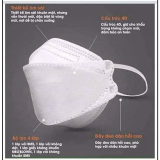 [HỘP] KHẨU TRANG GEMS MASK 4D - 10 CÁI/HỘP - NK+