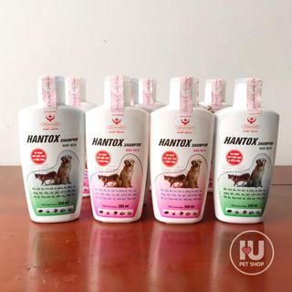 Sữa Tắm Hantox Trị Ve Rận Bọ Chét Cho Chó Mèo 200ml Vàng [IUpetshop]