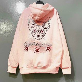 Áo Khoác Nỉ Khóa Kéo Mèo 3 Hoa