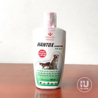 Sữa Tắm Hantox Trị Ve Rận Bọ Chét Cho Chó Mèo 200ml Xanh [IUpetshop]