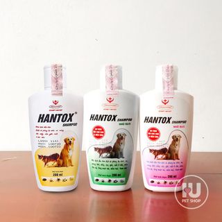 Sữa Tắm Hantox Trị Ve Rận Bọ Chét Cho Chó Mèo 200ml Hồng [IUpetshop]