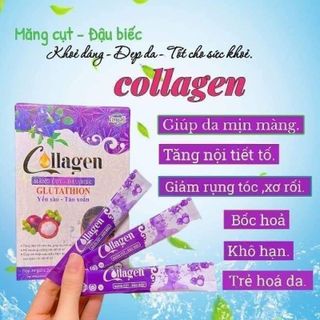 Colagen măng cụt đậu biếc yến xào tảo xoắn gultation giá sỉ