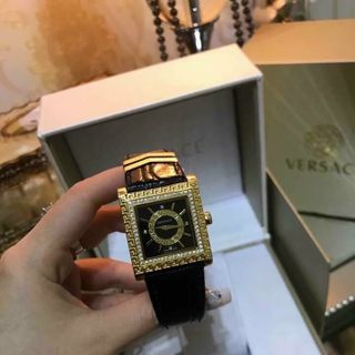 ĐỒNG HỒ VERRSACE VUÔNG ĐEN CAO CẤP SALE