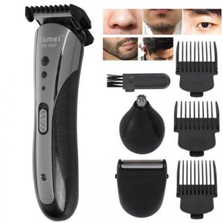 Tông đơ cắt tóc Kemei 1407 3in1 kiêm cạo râu, cắt tỉa lông mũi