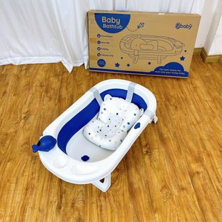 CHẬU TẮM GẤP GỌN KÈM PHAO CHO BÉ - SUUHOUSE