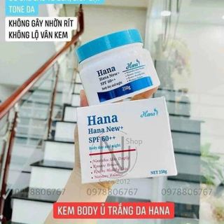 Kem body dưỡng trắng hana giá sỉ