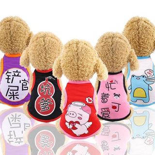 Bộ Quần Áo Cho Chó Mèo Mặc Mua Hè Siêu Mỏng – Mã QACC80