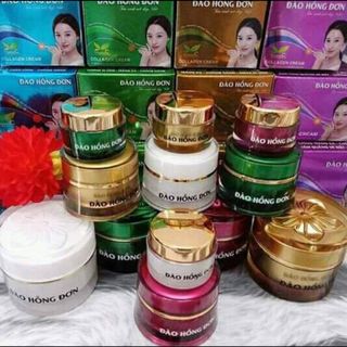 KEM ĐÀO HỒNG ĐƠN XANH DƯƠNG : DƯỠNG TRẮNG DA - GIỮ ẨM - SIÊU TRẮNG - SE KHÍCH LỖ CHÂN LÔNG - CHỐNG NẮNG 12g