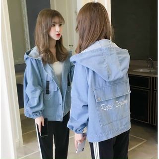 Áo khoác kaki nữ có khoen form 60kg
