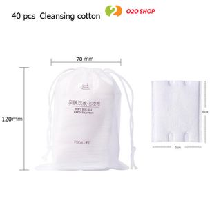 Bông Tẩy Trang Focallure - Bịch 40 Miếng – Mềm Mịn – Chất Lượng Cao
