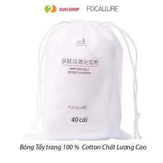 Bông Tẩy Trang Focallure - Bịch 40 Miếng – Mềm Mịn – Chất Lượng Cao
