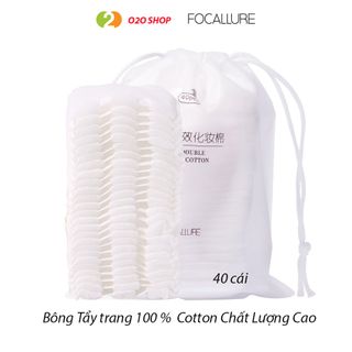 Bông Tẩy Trang Focallure - Bịch 40 Miếng – Mềm Mịn – Chất Lượng Cao