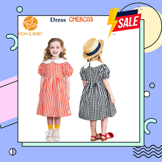 CMEBC03 - Thời Trang Trẻ Em - Set Váy Xòe Họa Tiết Kẻ Sọc Caro - Hàng Nội Địa Hàn Quốc. giá sỉ