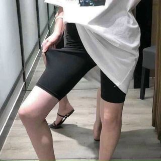 Quần legging mặc nhà thể thao, chất cotton co giản lưng dưới 65kg