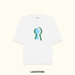 Áo Thun Nam LAUGHTOWN Tshirt Hai Màu Trắng Đen Tay Ngắn Chất Cotton TSSL021 giá sỉ