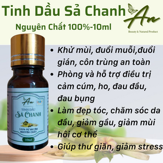 Tinh Dầu Sả Chanh tự nhiên nguyên chất 100%, đuổi muỗi, thơm phòng, chống cảm