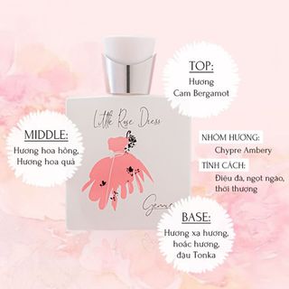 NƯỚC HOA GENNIE - LITTLE ROSE DRESS 50ML - LAURA ANNE