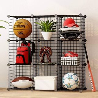 Tấm Ghép Lưới Sắt Đa Năng Làm Kệ Sách, Kệ Để Giày, Chuồng Chó Mèo