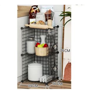 Tấm Ghép Lưới Sắt Đa Năng Làm Kệ Sách, Kệ Để Giày, Chuồng Chó Mèo