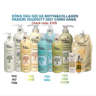 Cặp gội xả biotin & collagen chính hãng 500ml