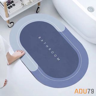 Thảm Lau Chân Silicon Siêu Mềm Thảm Chùi Chân Siêu Thấm Hút Dễ Vệ Sinh Dày Dặn Chống Trơn Trượt ADU79