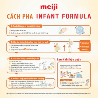 Sữa Meiji Infant Formula Ezcube hộp giấy 432g (0-12 tháng)