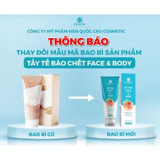 Tẩy tế bào chết body và da mặt. yến mạch,làm sáng da, mịn da chống bít lỗ chân lông crd cosmetic