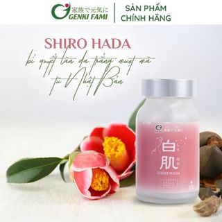 VIÊN UỐNG LÀM TRẮNG DA TỪ THIÊN NHIÊN SHIRO HADA - HỘP 90 VIÊN - GENKI FAMI