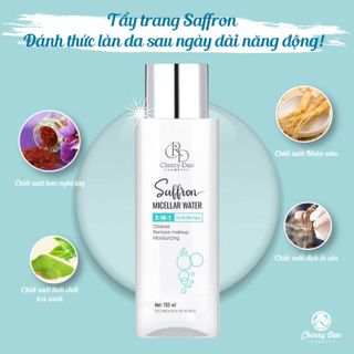 Nước tẩy trang làm sạch sâu dưỡng ẩm trắng da ngăn ngừa mụn Cho Nam Và Nữ Saffron Micellar