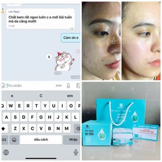 Kem dưỡng da face vi tảo {loại mini } làm mờ thâm nám chống lão hóa,se khít lỗ chân lông trắng sáng da