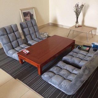 [FREESHIP ] Ghế Bệt Cao Cấp, Ghế Tựa Lưng Ngồi Bệt Tatami 5 Cấp Độ Ruột Bông Dày Dặn Chắc Chắn Khung Inox Siêu Bền