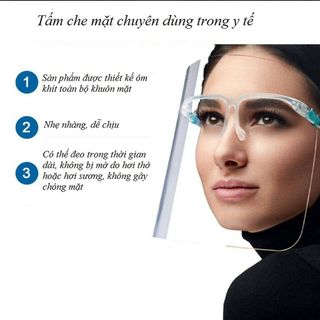 Kính Chống Giọt Bắn, Mặt Nạ Chống Virutt Trong Suốt, Bảo Vệ Cả Gia Đình Bạn -Hàng Loại 1
