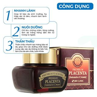 Kem dưỡng chống lão hóa làm trắng da tinh chất nhau thai cừu -3W CLINIC
