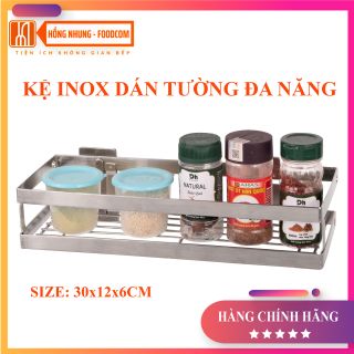 Kệ đựng gia vị dán tường inox đa năng Foodcom - Made in Việt Nam - Hàng đẹp mời sỉ