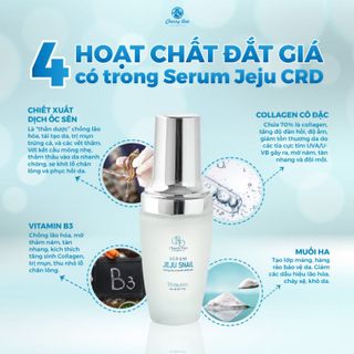 Serum trắng da chống lão hóa săn chắc da mờ nếp nhăn giảm thâm nám serum jeju snail crd