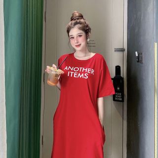 Chuyên sỉ đầm thun thái cổ tròn form dưới 70kg Xưởng may YoYo chuyên sỉ áo thun thái