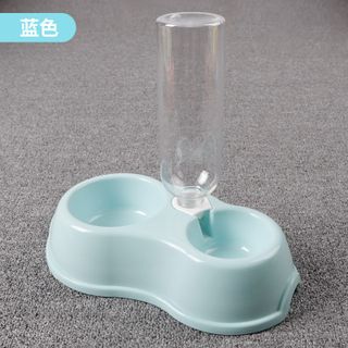 Bát Đựng Thức Ăn Chó Mèo, Khay Đựng Thức Ăn Cho Thú Cưng - Tặng Kèm Bình Nước (Video Chi Tiết, Màu Ngẫu Nh